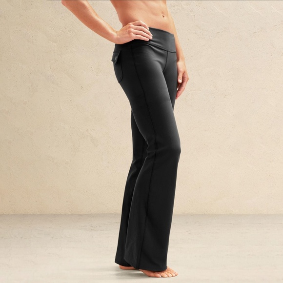 Athleta Pants - Athleta | Fusion Yoga Pants Wide Leg Flap Pockets